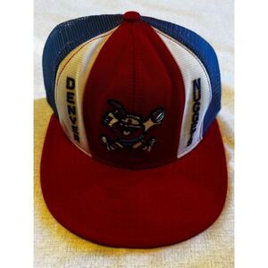 Denver Nuggets Hat Cap AJD Lucky Stripe Snapback Vintage